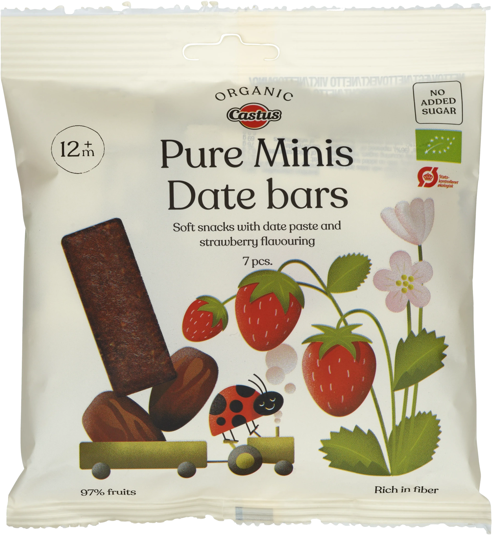Minifruktstång Jordgubb Eko 7-pack