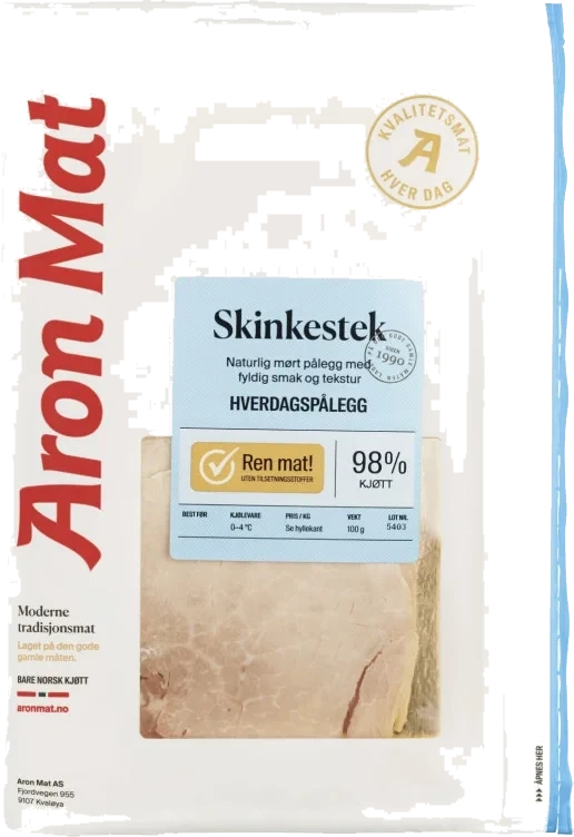 Skinkestek 100g Aron Mat