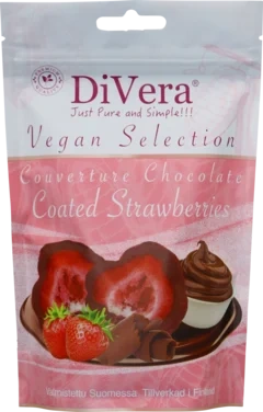 Divera Chocolate Strawberries Vegan 60g