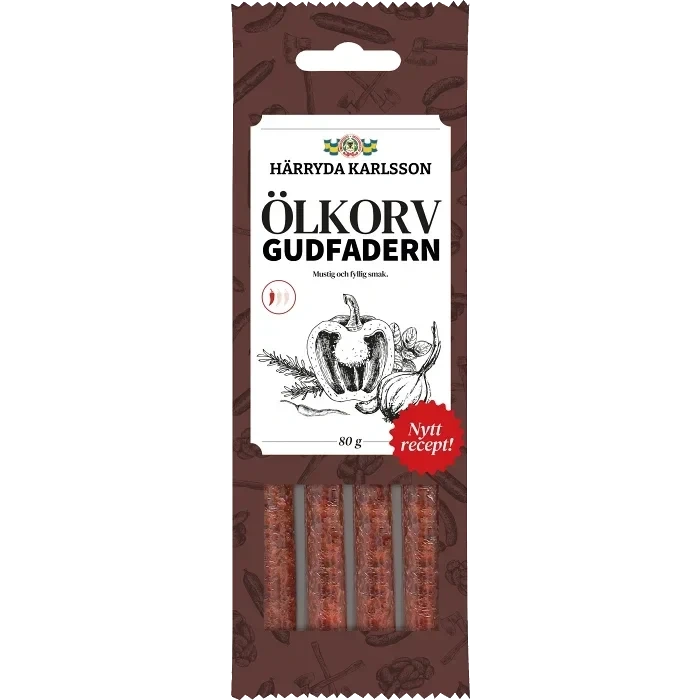 Ölkorv Gudfadern 80g Härryda Karlsson