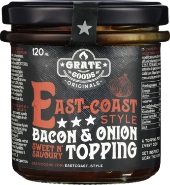 East-coast Bacon-onion Sweet & Savoury Topping, 120ml