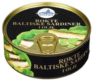 Sardiner Røkte i Olje 240g Baltika
