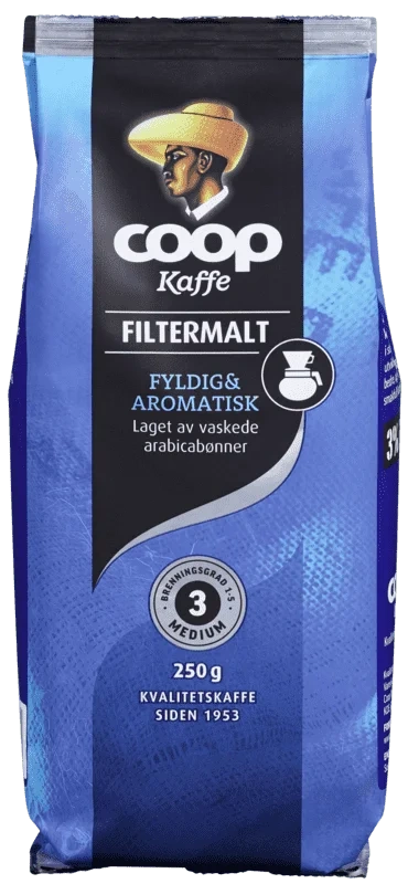 Coop Filtermalt Kaffe Blå 250g