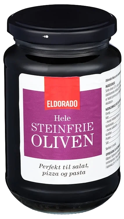 Oliven Sort u/sten 330g Eldorado
