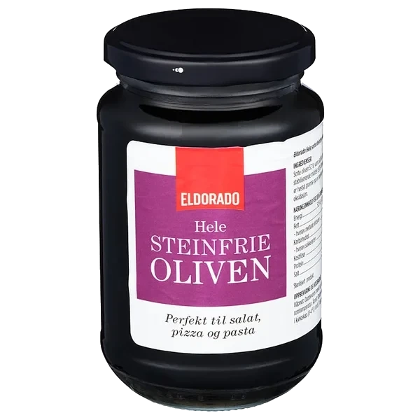 Oliven Sort u/sten 330g Eldorado