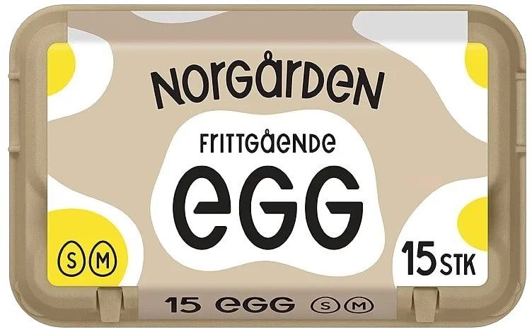 Egg Frittgående Sm 15stk Norgården