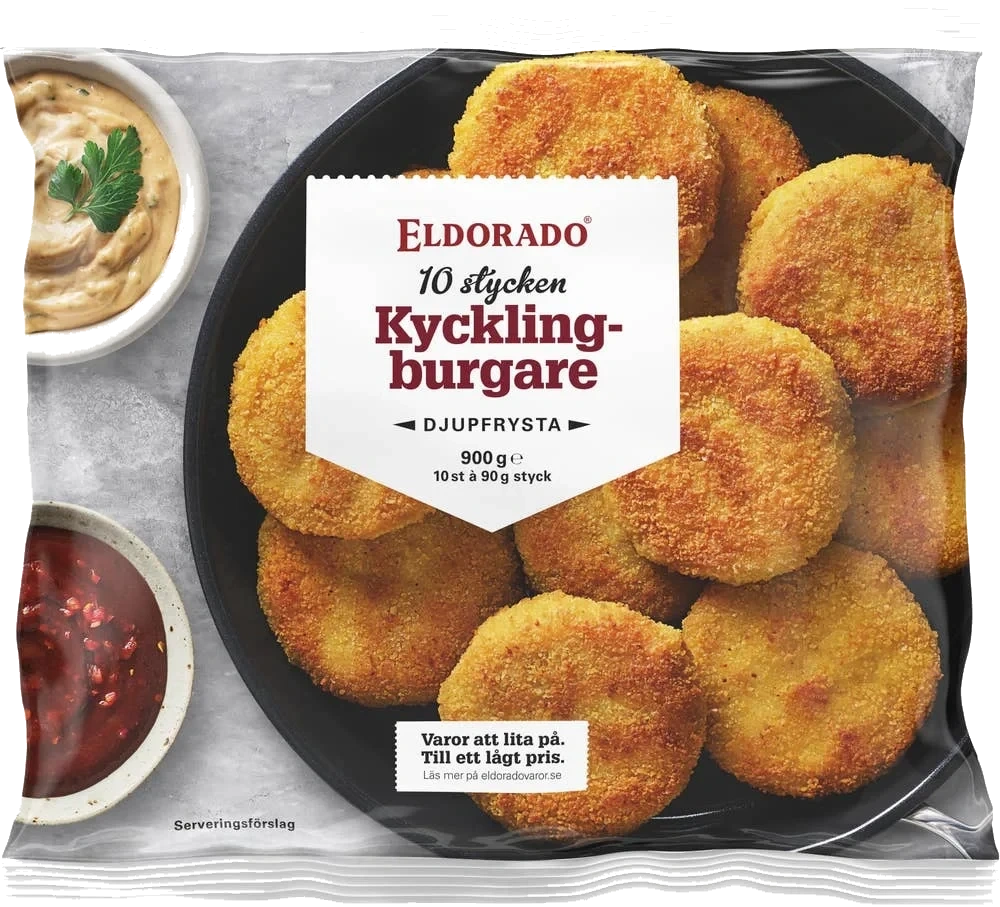 Kycklingburgare Fryst