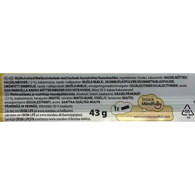 Mjölkchoklad Schweizernöt