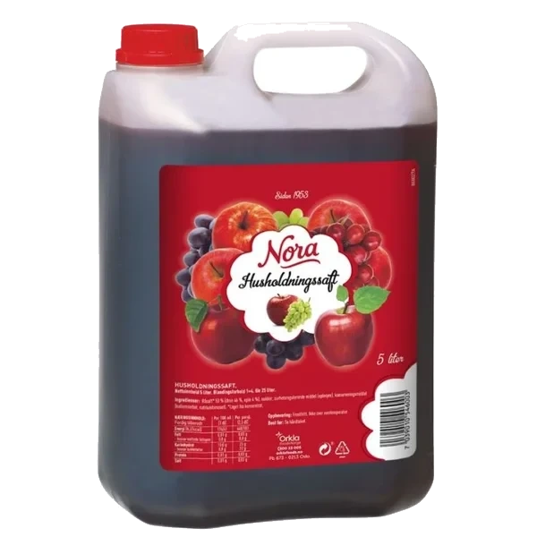 Husholdningssaft 5l Nora