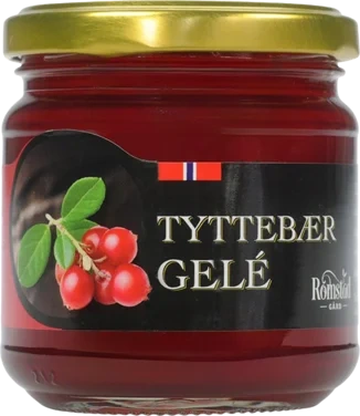 Tyttebærgelé 240g Romstad Gård