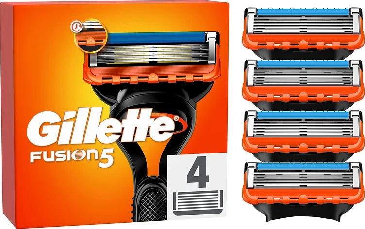 Gillette Fusion manuell blader 4 stk