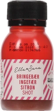 Ella-sara Bringebær & Ingefær Shot 60ml