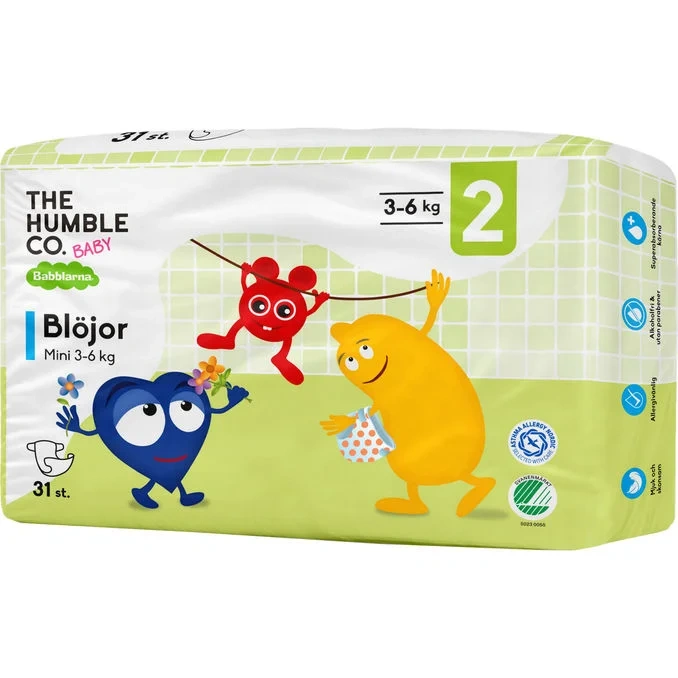 Babblarna Blöjor Mini Stl. 2
