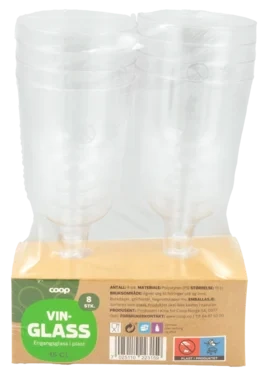 Vinglass 8stk Coop