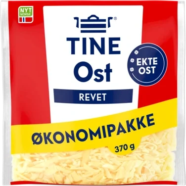Tine Økonomipakke Ekte Revet Ost 370g