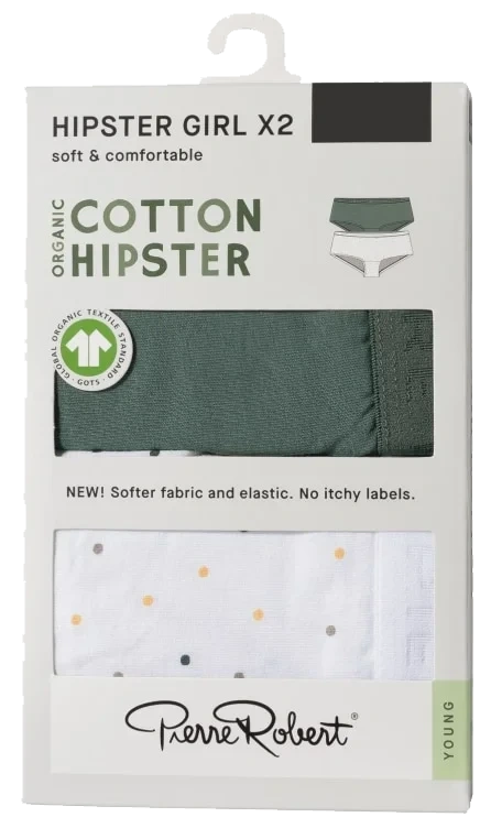 Cotton Hipster Jr Girl Oceanteal-white 158-164