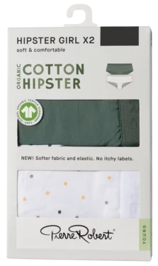 Cotton Hipster Jr Girl Oceanteal-white 158-164