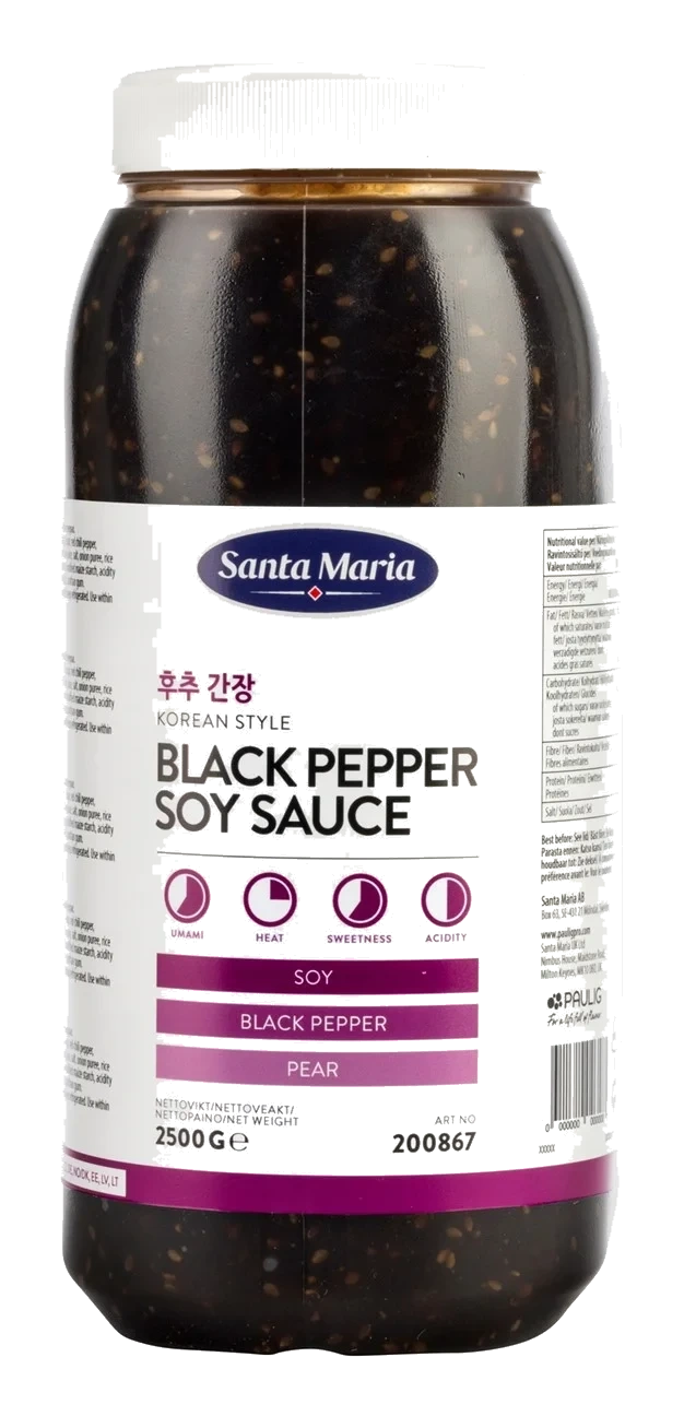 Korean Style Black Pepper Soy Sauce