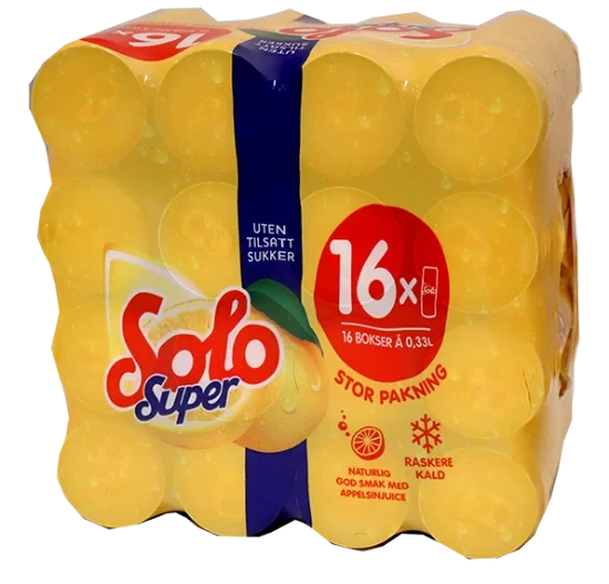 Solo Super U/Sukker 16x0,33l