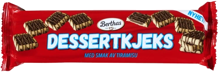 Dessertkjeks m/Sjokoladekrem 102g Berthas