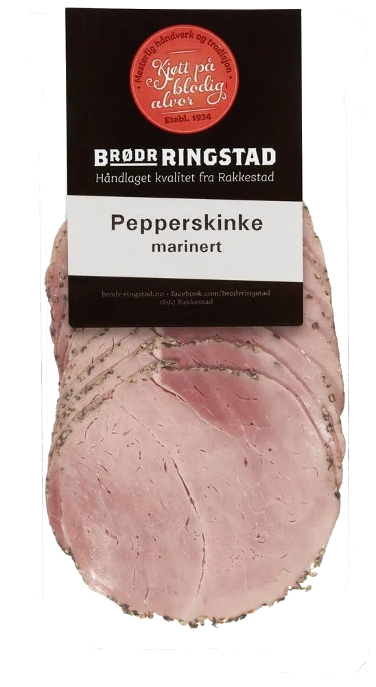 Marinert pepperskinke