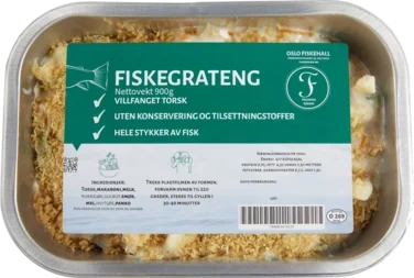 Fredriks Røker Fiskegrateng 900g