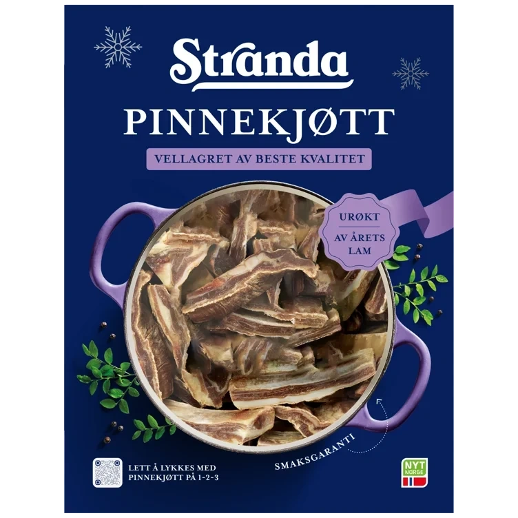 Pinnekjøtt Urøkt Vellagret Ca1,5kg Stranda