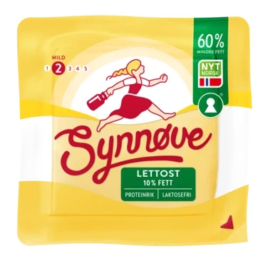 Synnøve Lett Ost 10% Bit 480g