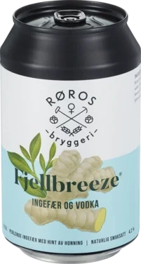 Fjellbreeze Ingefær m Hint av Honning Fra Røros Bryggeri 0.33l