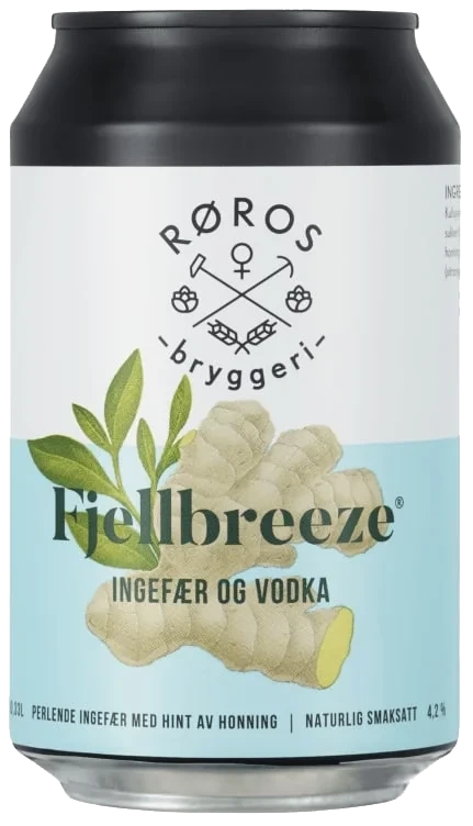 Fjellbreeze Ingefær m Hint av Honning Fra Røros Bryggeri 0.33l