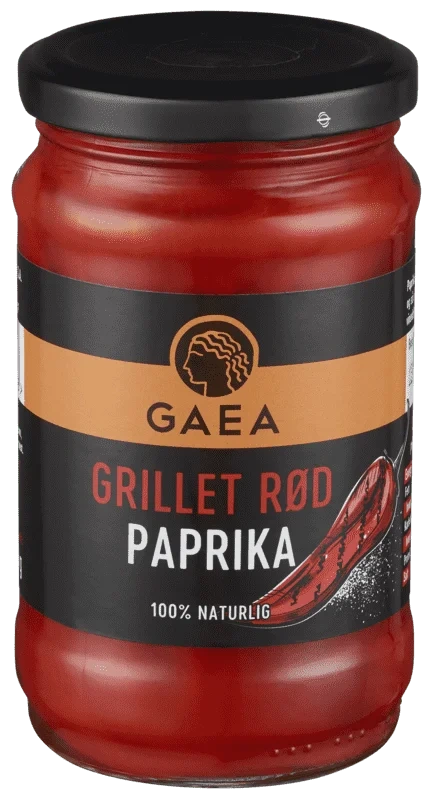 Gaea Grillet Rød Paprika 290g
