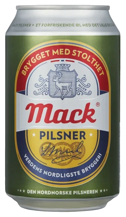 Pilsnerøl 0,33lx12bx Mack