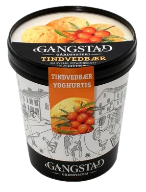 Tindvedbær Yoghurtis 500ml Gangstad