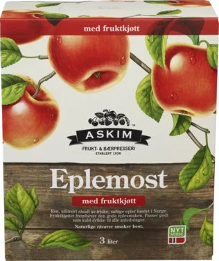 Eplemost m/Fruktkjøtt 3l Afb