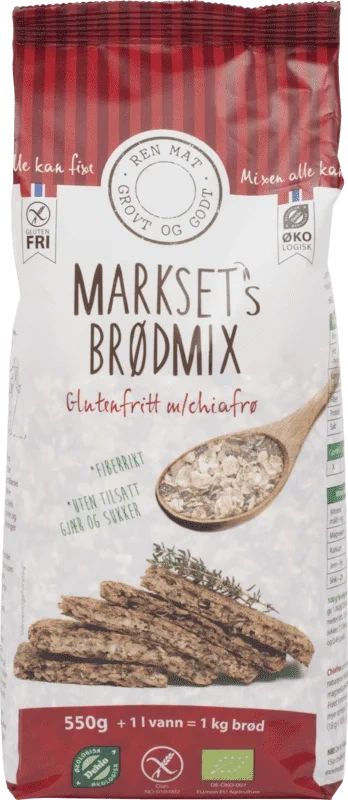 Marksets Brødmix med Chiafrø Glutenfri
