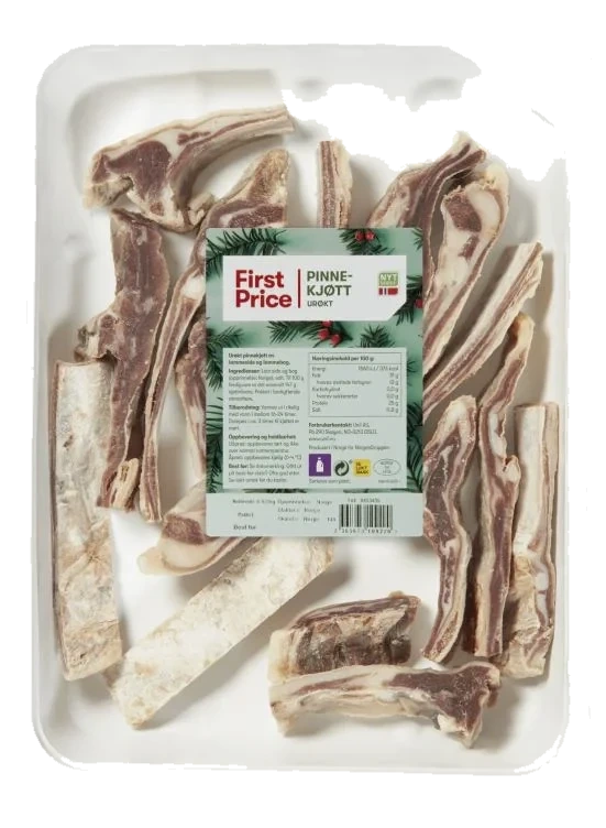Pinnekjøtt Urøkt Lam m/Bog Ca1,2kg First Price