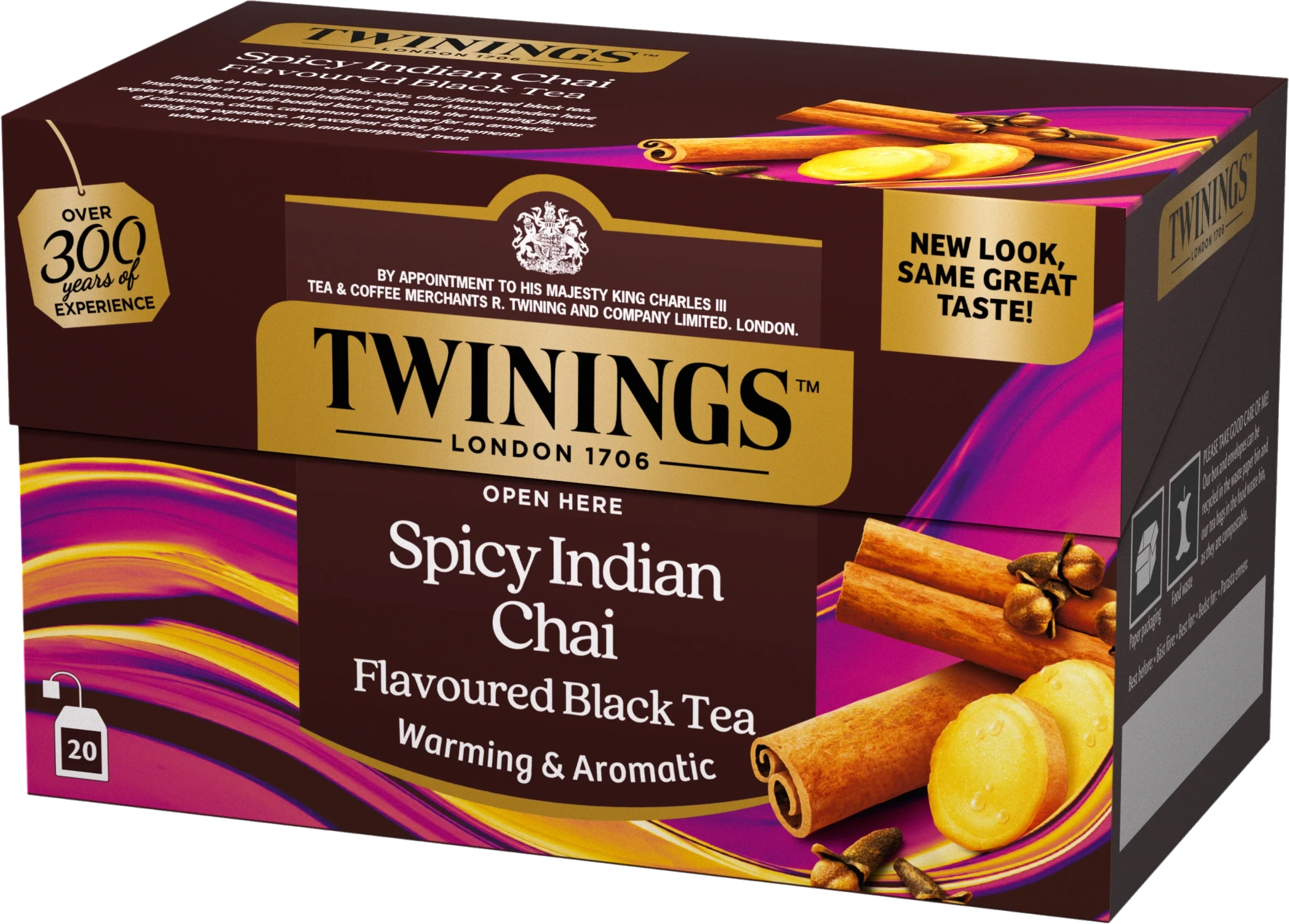 Svart te Spicy Indian Chai 20-pack