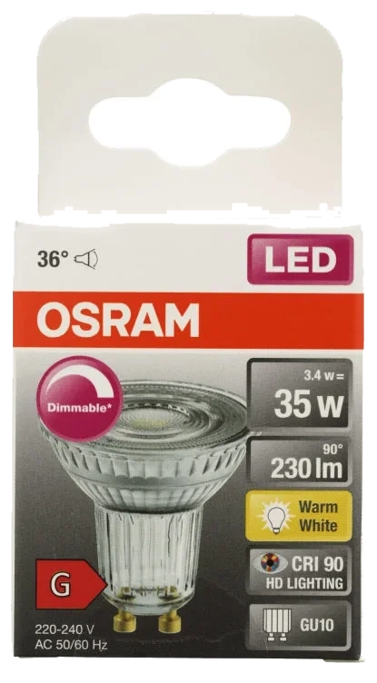 Lyspære Led Spot Par16 35 Dim Gu10 Osram