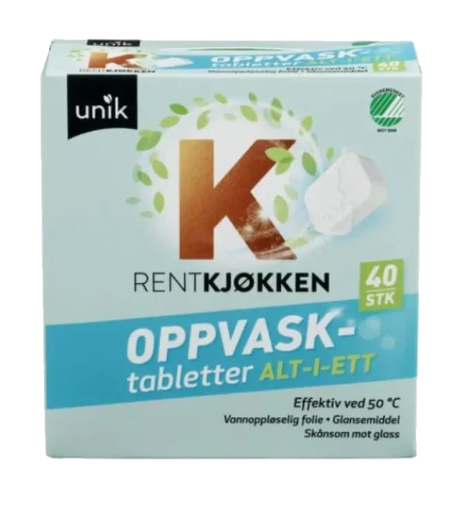 Maskinoppvask Tabletter Alt-I-1 40stk Unik