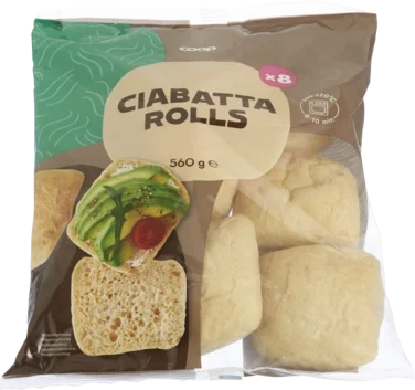 Bread Rolls Miniciabatta 8pcs