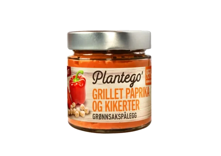Grønnsakspålegg Grillet Paprika 165g Plantego'