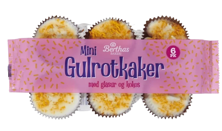 Gulrotkake 6pk 150g Berthas