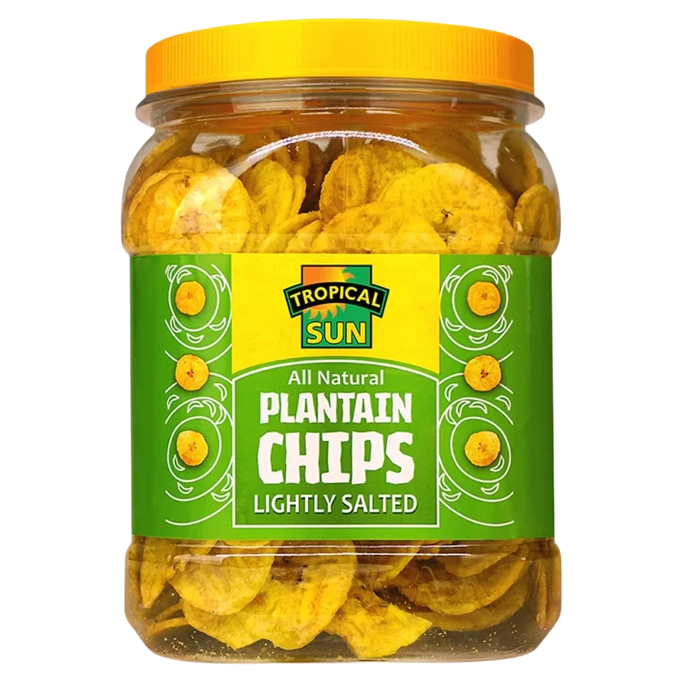 TROPICAL SUN PLANTAIN CHIPS SALTED 450G