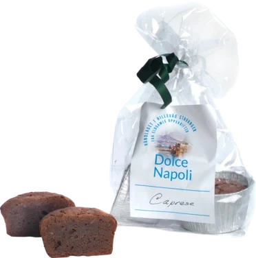Dolce Napoli Caprese Mørk Sjokoladekake med Mandler Glutenfri