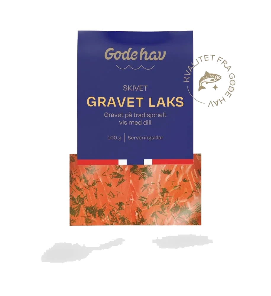 Gravet laks i skiver