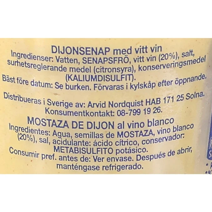 Dijonsenap Vitt Vin