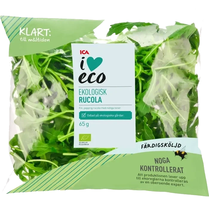 Rucola Sköljd Ekologisk 65g ICA I love eco