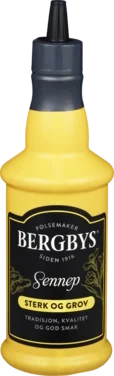 Bergbys Sterk og Grov Sennep 465g