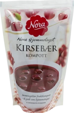 Nora Kirsebærkompott 455g