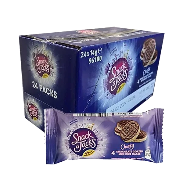 Snack a Jacks Cheeky Chocolate Mini (Kartong 24 x 14g)